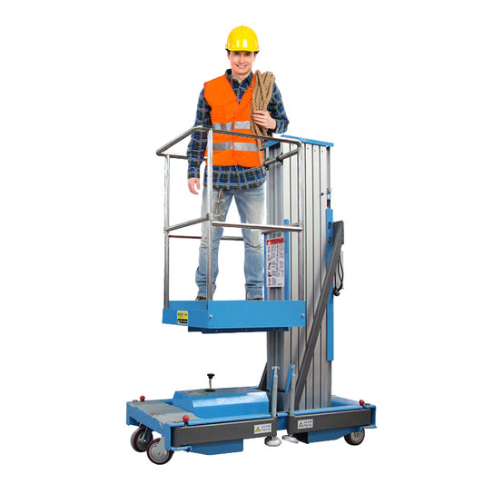 PLATAFORMA ELEVATÓRIA MASTRO ÚNICO ELÉTRICA MINI 6M 150KG (Compacta)