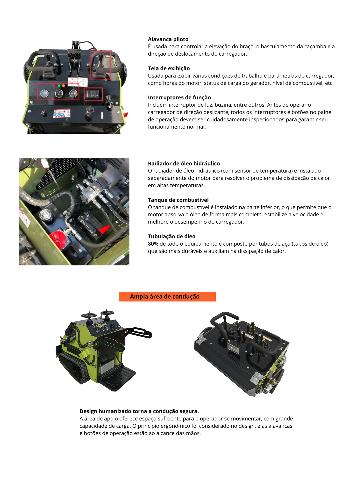 Carregadeira de direção deslizante CW-460