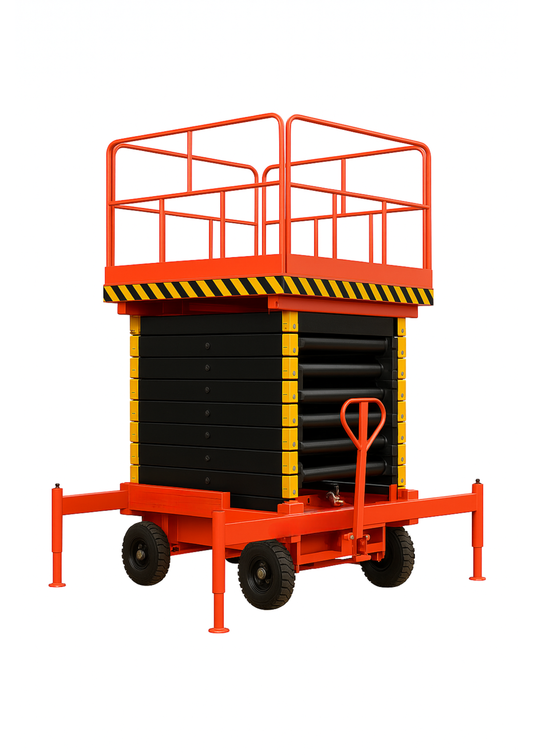 Plataforma Elevatória Tipo Tesoura Móvel 6.8M 500kg