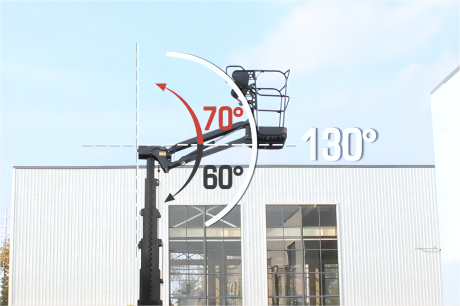 ELEVADOR DE MASTRO VERTICAL AUTOPROPULSADO COM LANÇA 11.2M 200KG