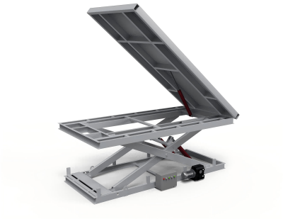 Mesa de elevação e inclinação hidráulica de 90 graus