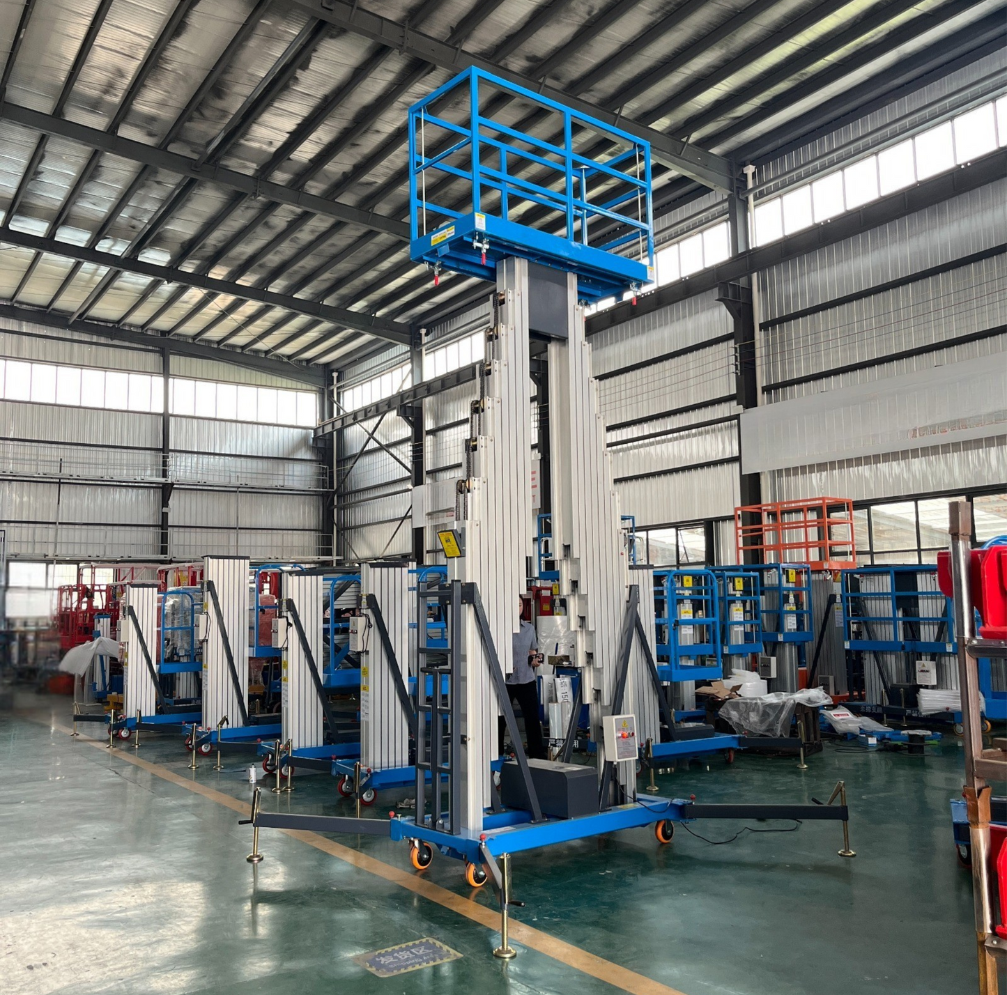 ELEVADOR DE LIGA DE ALUMÍNIO DE MASTRO DUPLO