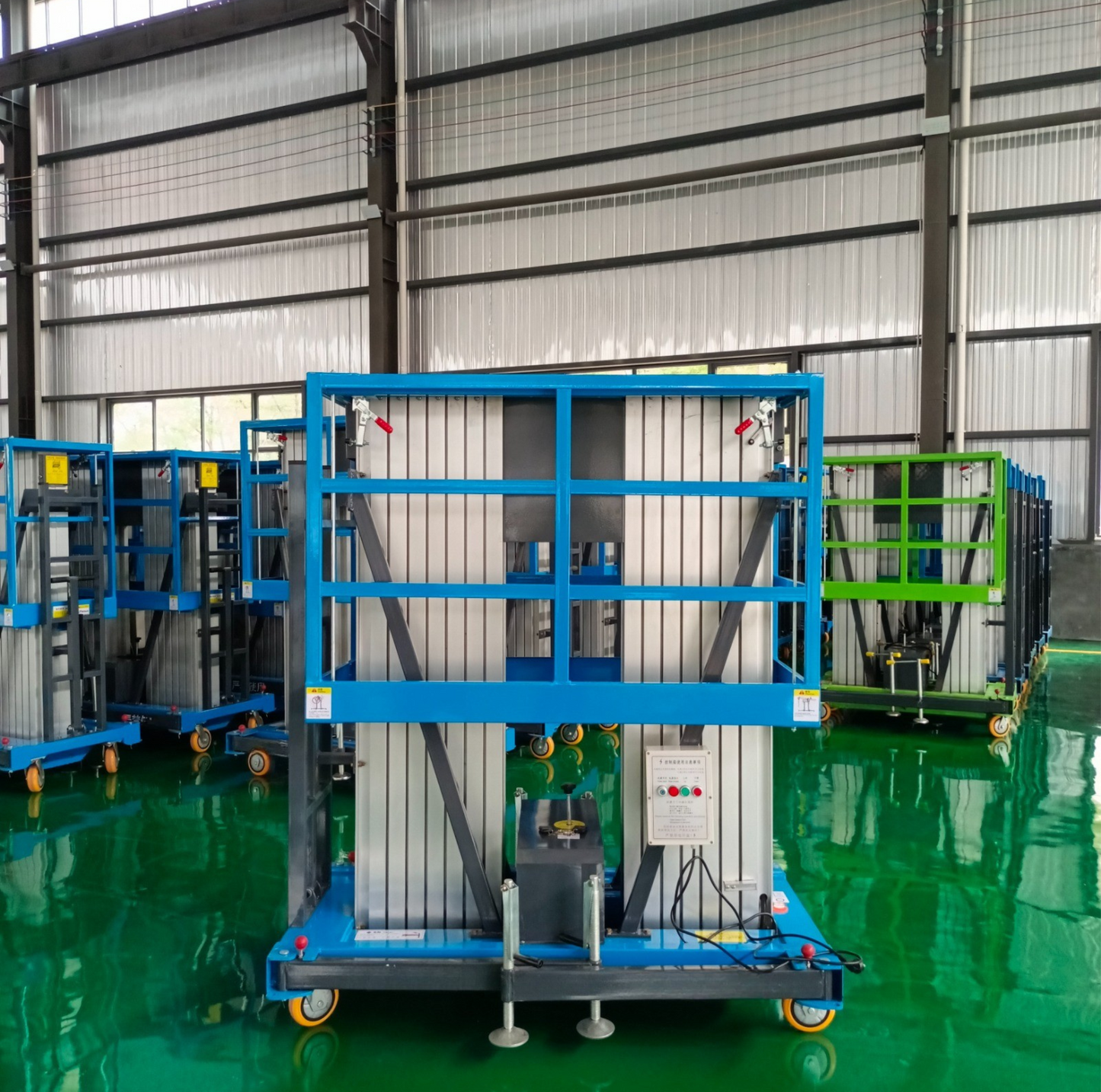 ELEVADOR DE LIGA DE ALUMÍNIO DE MASTRO DUPLO