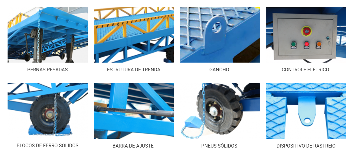 Rampa de carregamento móvel 10 toneladas