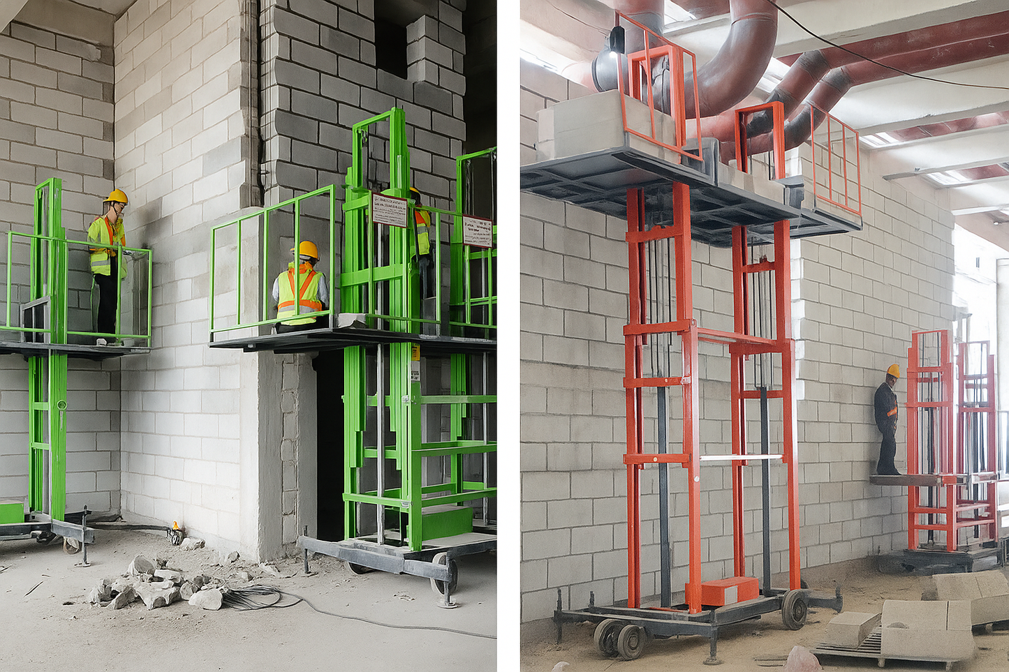 ELEVADOR ELÉTRICO DOBRÁVEL DE ANDAIME