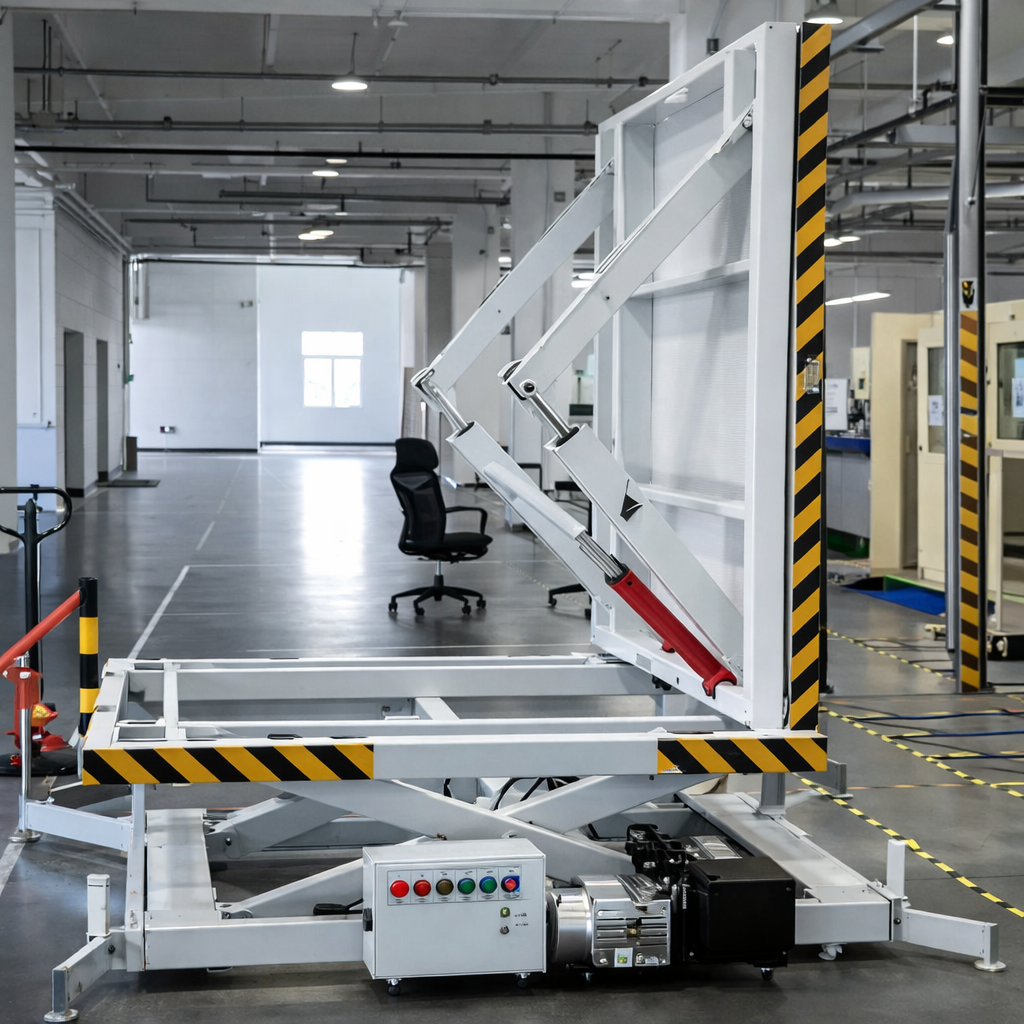 Mesa de elevação e inclinação hidráulica de 90 graus