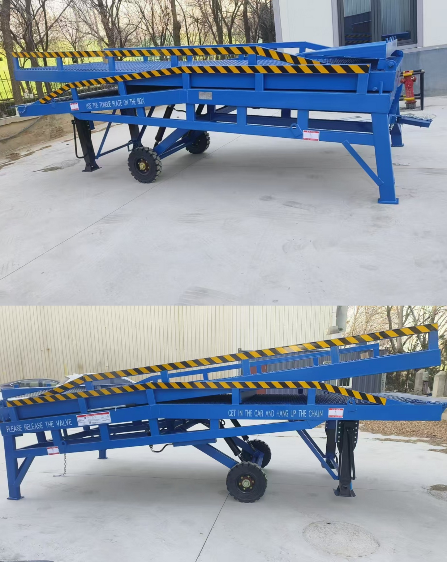 Rampa de carregamento móvel 8 toneladas