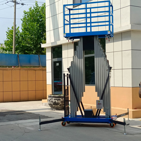 ELEVADOR DE MASTRO DUPLO EM LIGA DE ALUMÍNIO 10 METROS 250KG