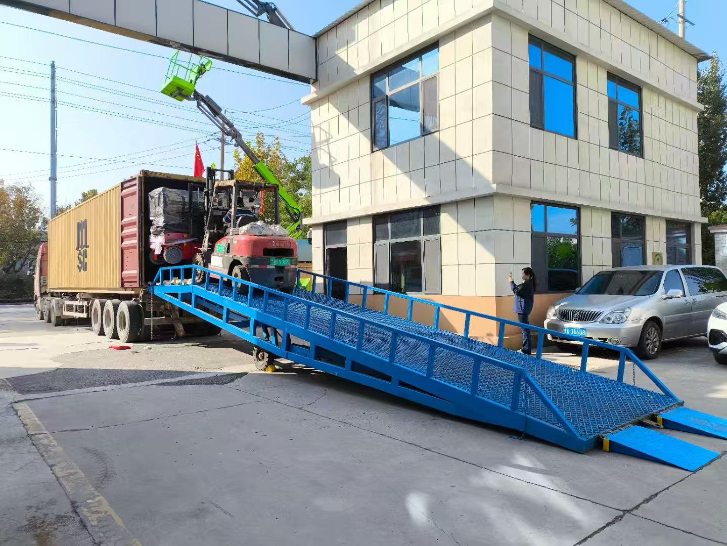 Rampa de carregamento móvel 8 toneladas