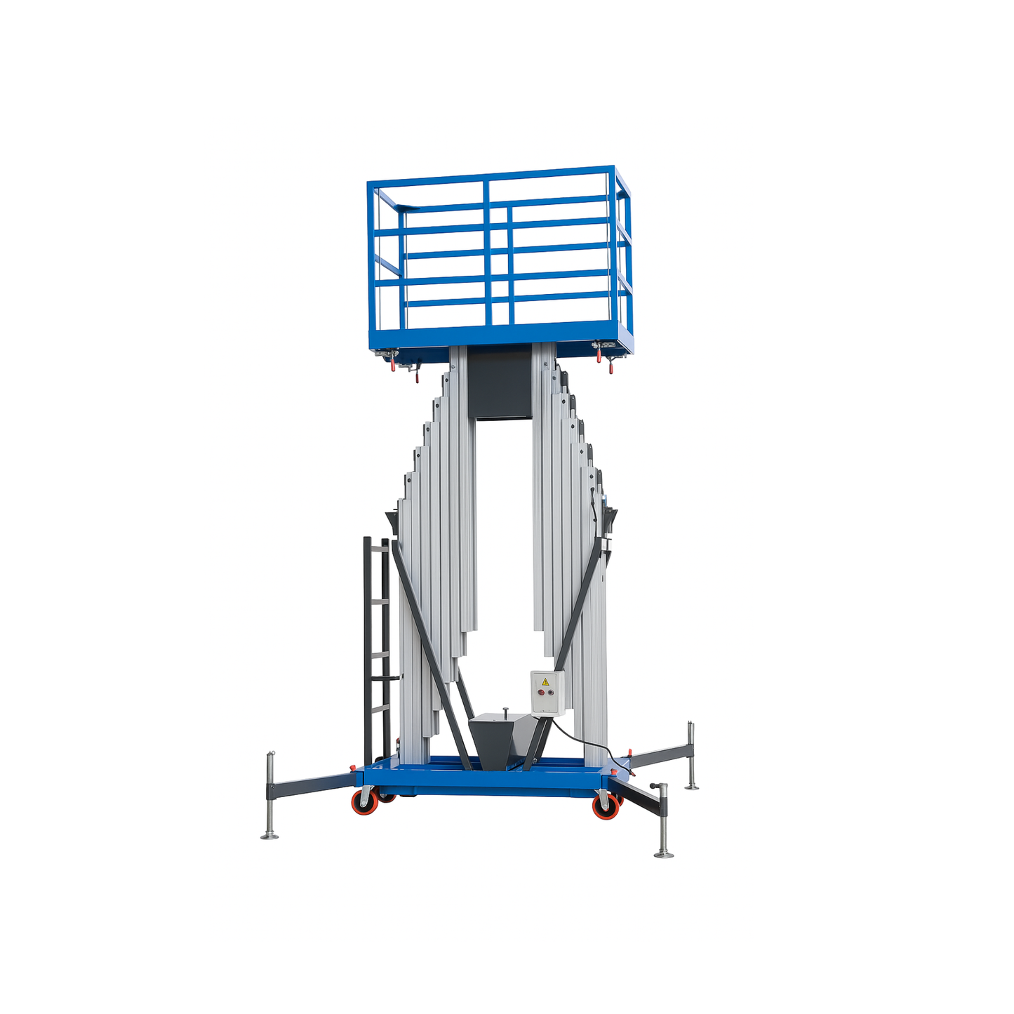ELEVADOR DE MASTRO DUPLO EM LIGA DE ALUMÍNIO 10 METROS 250KG